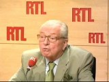 Jean-Marie Le Pen, président du Front national : Les micro-