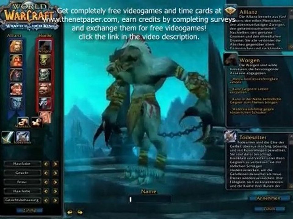 ModcraftNew WoW Race Worgen