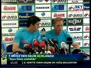 Fenerbahçe'den Daum Açıklaması