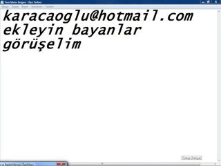 karacaoglu@hotmail.com  bayanlar ekleyin .