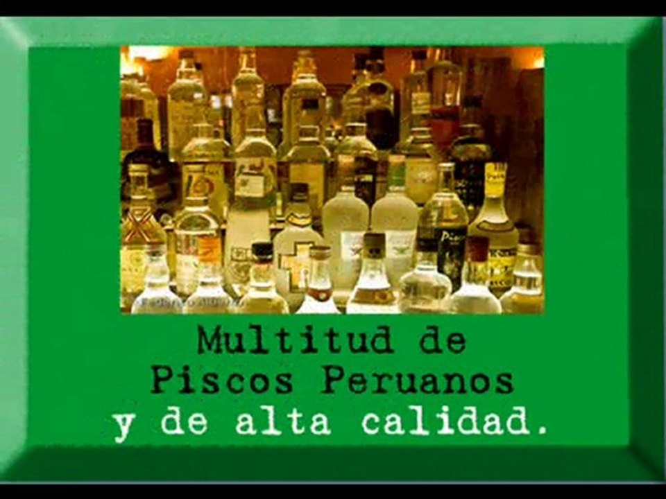EL  PISCO PERUANO
