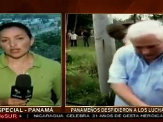 Panameños sepultaron a los indígenas muertos por represió