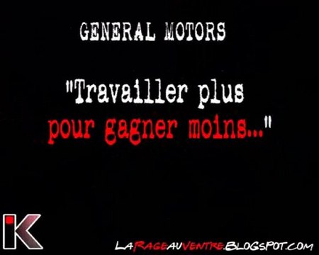 General Motors : Travailler plus et gagner moins...