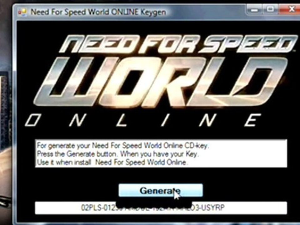 Need For Speed World Online How to Get  Keygen/Crack ForFree