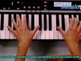 How To Play You Belong To Me By Taylor Swift On Piano