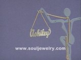 Personalized 10/14kt Gold Script Name Necklace Jewelry NN10