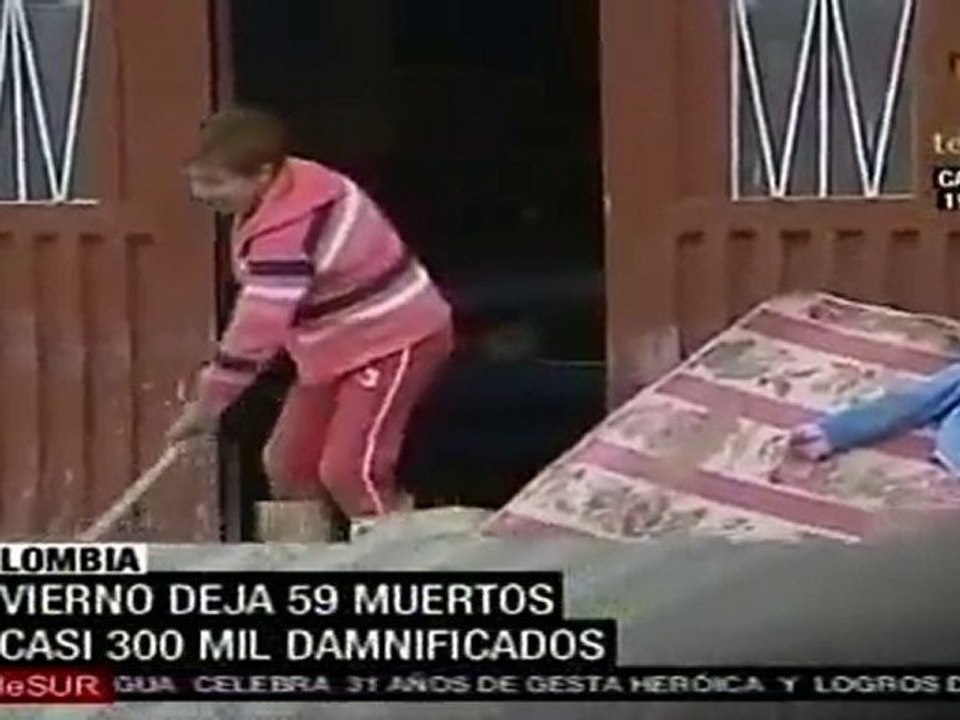 Al menos 59 muertos por lluvias en Colombia