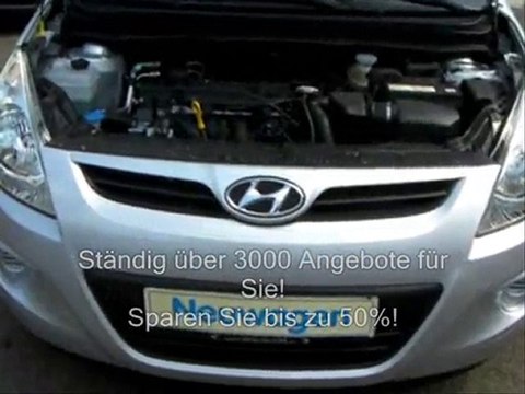 Hyundai i20 Eu-Fahrzeug aus 2010 in silbermetallic