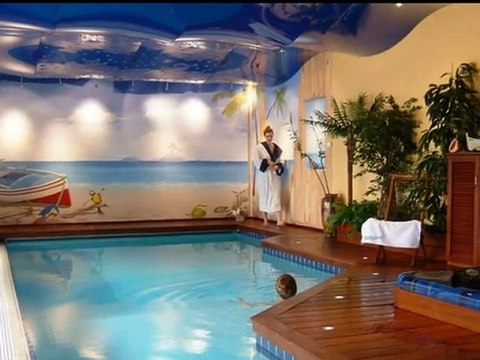 Piscine intérieur design Tropique version diapo