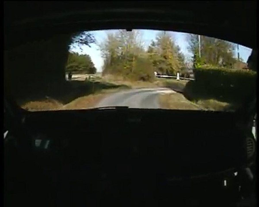Caméra embarquée Manu Guigou Clio R3 Accès Finale Rallye 08