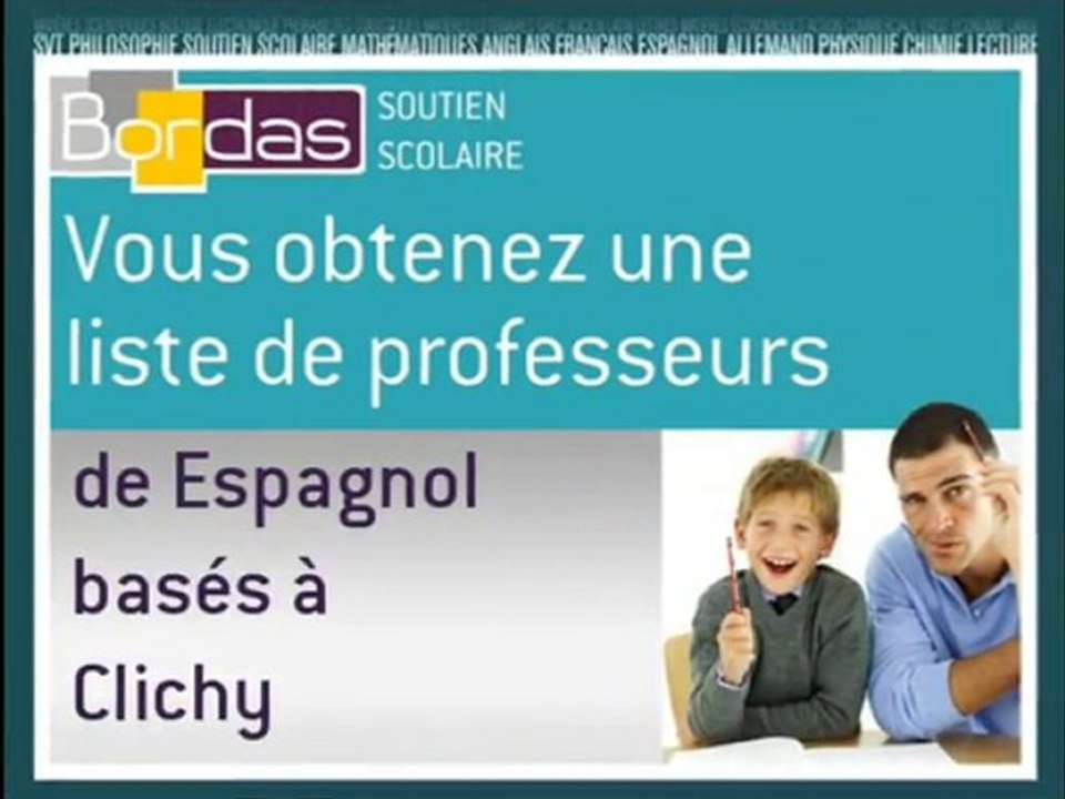 Cours particulier Espagnol - Clichy