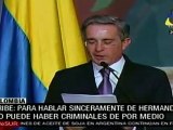 Uribe refirió a constantes crisis con Ecuador y Venezuela