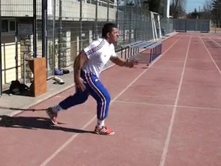 Exercice de psoas avec elastique doublé