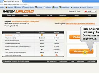 Megaupload Dosya indirme