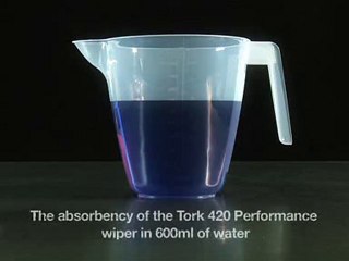 Tork wipers and cloths demonstration