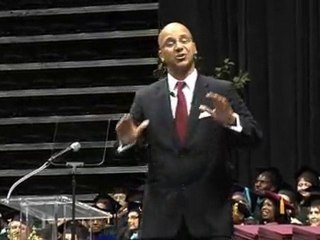 Keynote Commencement Speaker Talking about Optimism to ...