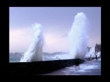 Marées d'équinoxe à Saint Malo en Bretagne