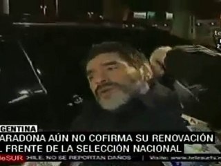 En una semana Maradona dirá si sigue como técnico de la al
