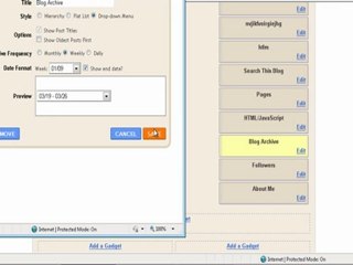 Introduction to Blogger Video 5  - Editing The Gadgets