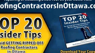 Ask Roofing Contractors in Ottawa When They Will Start Work