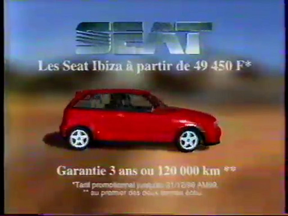 Publicité Seat Ibiza 1998