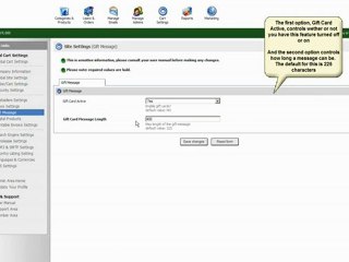 PHP Cart :  Enabling gift messages in Pinnaclecart