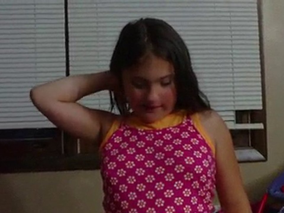 Cassie practicing bible verses