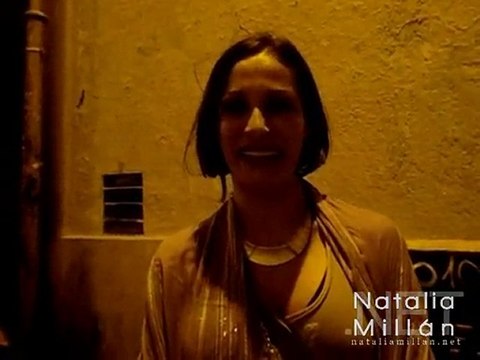 Natalia manda un saludo a sus fans
