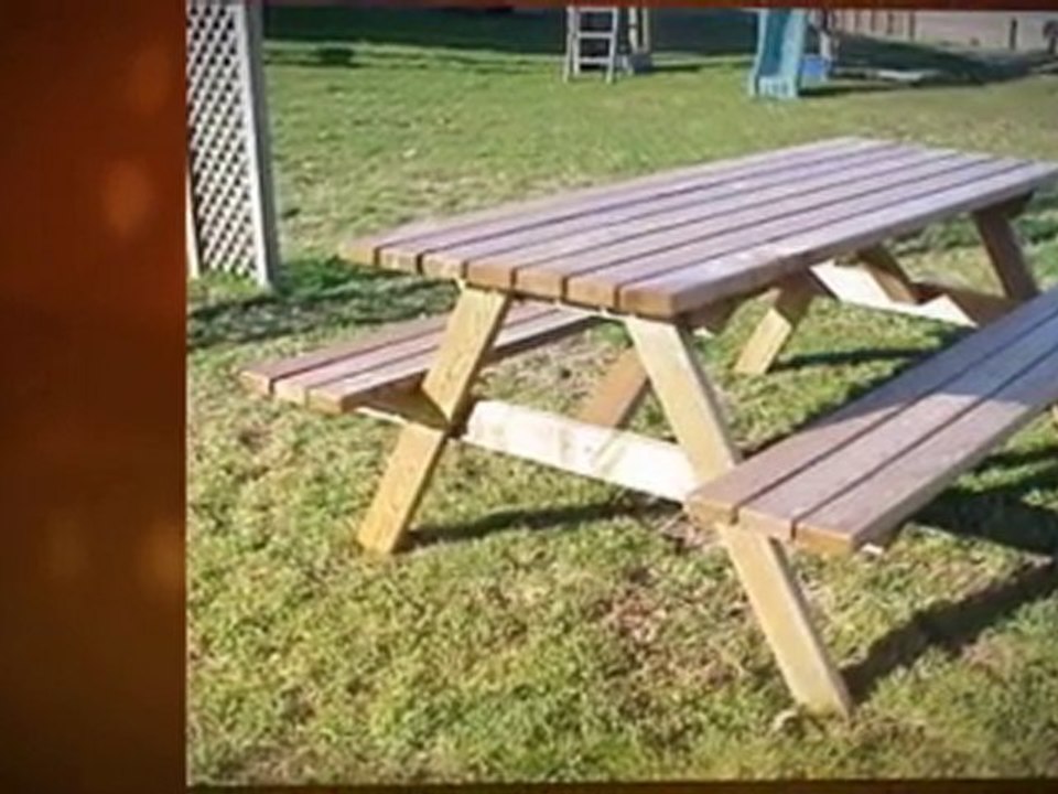 Plus de 100 modèles - Tables pique nique  bois