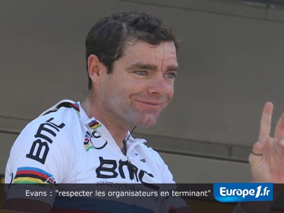 Evans : "respecter les organisateurs"