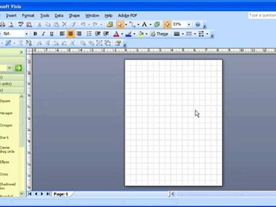 Microsoft Visio help: Using Basic Drawing Skills