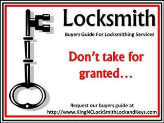 Routine Services for a King NC Locksmith