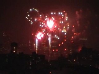 4th july in NYC ( Brooklyn ) 002 ;Fireworks  the roof view 1