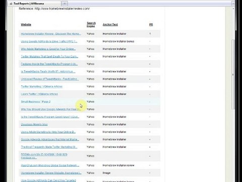 Affilorama Premium Edition Demo - Backlink Checker