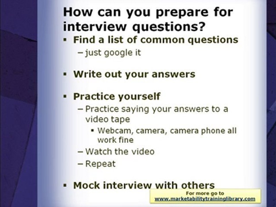 How to Prepare for Your Interviews