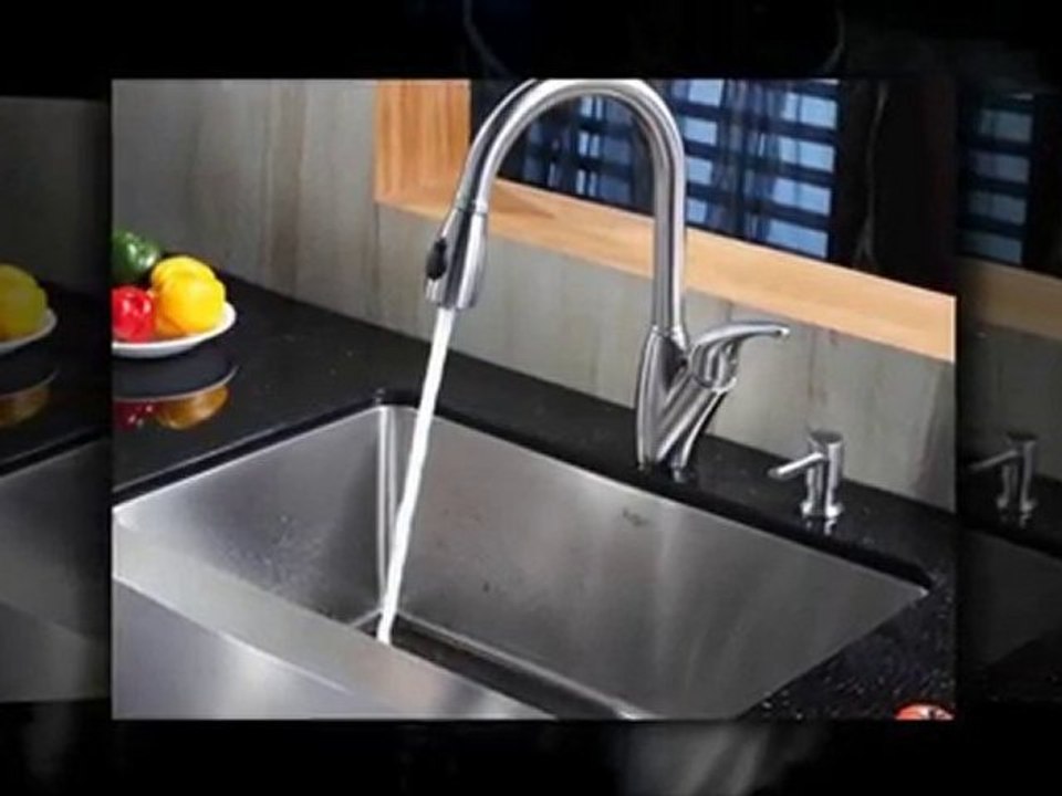 Kraus Farmhouse Stainless Steel Kitchen Sink, Faucet & ...