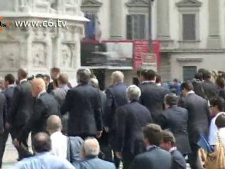 Berlusconi mostra il centro di Milano a Medvedev