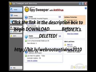 FREE Webroot Antivirus with Spy Sweeper 2010 Download ?!?!