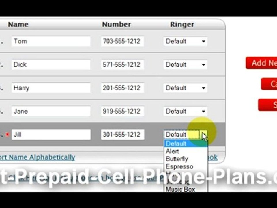 Jitterbug Phonebook Online Changes