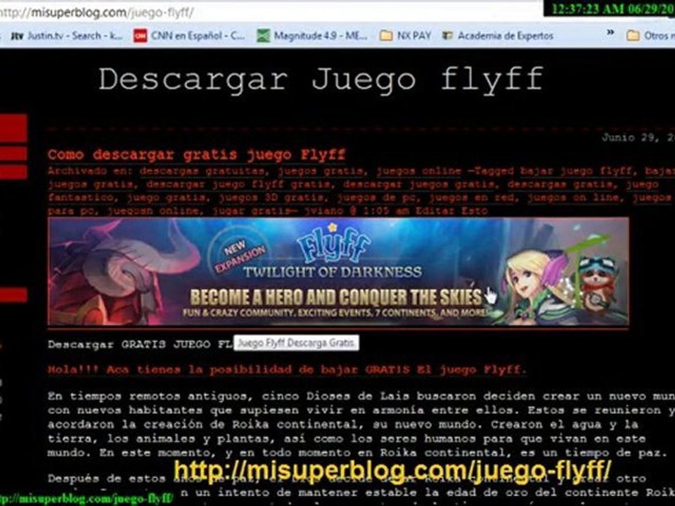 descargar Gratis 100% (Juego Flyff)