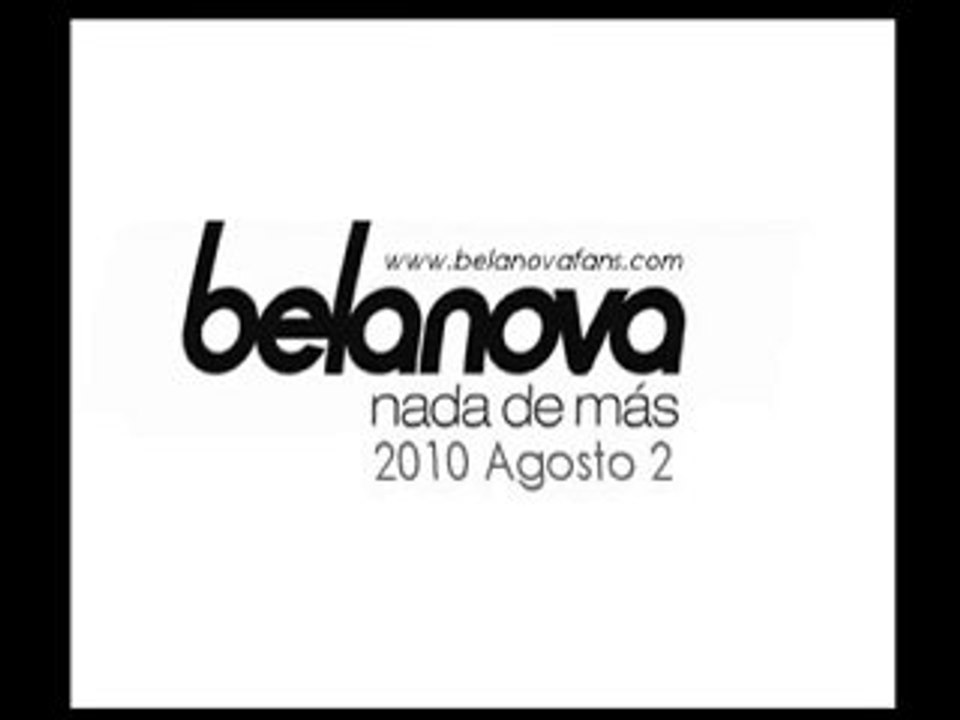 Belanova - Nada de Mas - Sueño Electro I