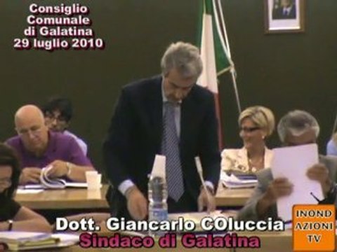 Consiglio Comunale di Galatina 29 luglio 2010 p.1
