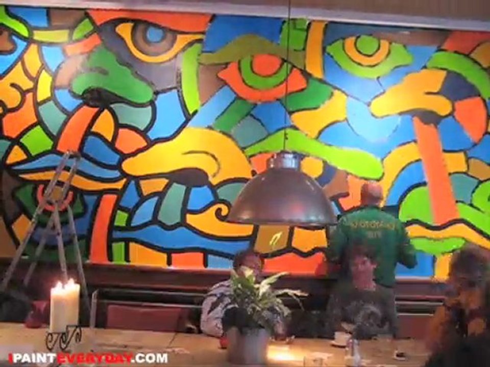 ipainteveryday 202 painting cafe schuim : ottograph