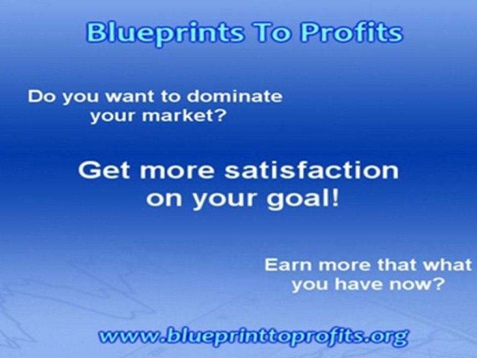 How Blueprints to Profits Work by Paul Lemberg