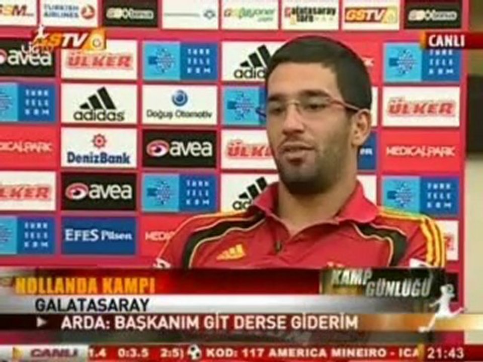Başkan git derse giderim Arda turan