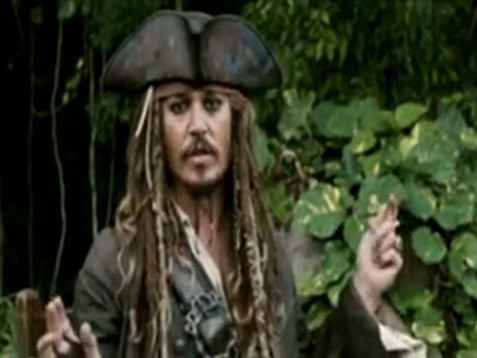 Première vidéo du retour du capitaine Jack Sparrow !