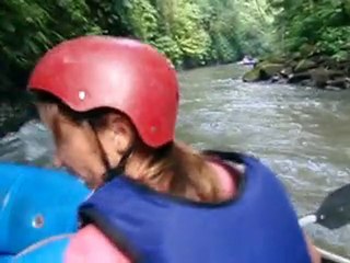 Kayak dans les rapides à Ubud