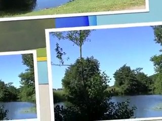 Paysages d'eau autour de l'Île enchantée à Fleury-sur-Orne
