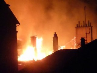 Incendie dans le centre de Chambéry (Savoie)       23-07-201
