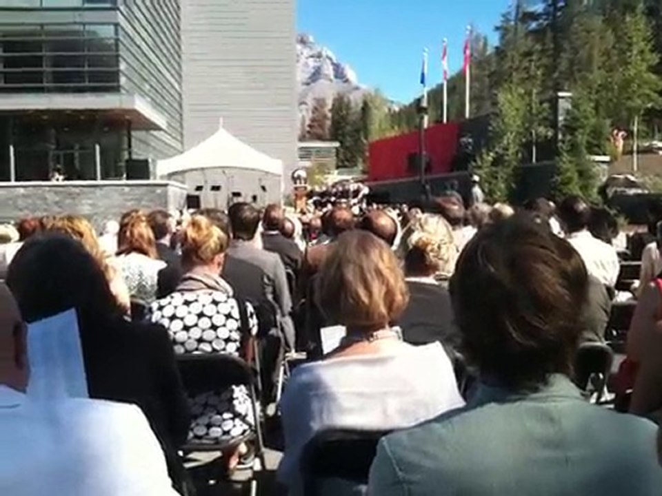 Chief Weasel Head Presents to HRH Prince Edward